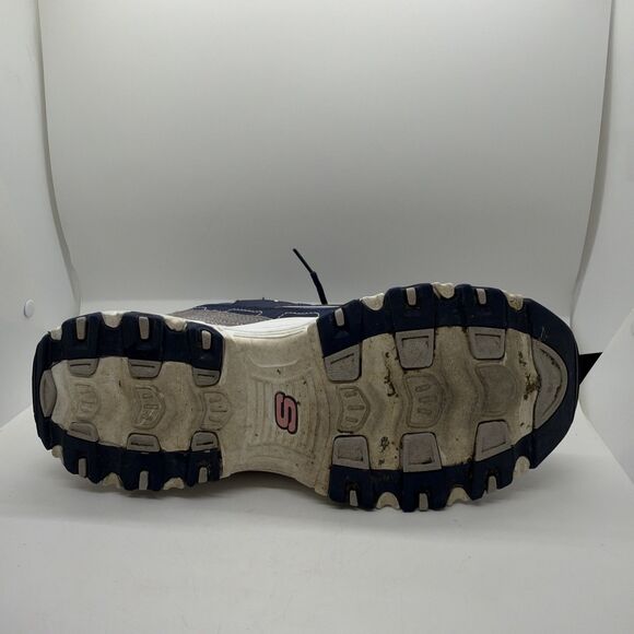 Skechers D’Lites Navy Blue Gray Shoes Sneakers 11947W Womens Size 11 Wide Damage - Picture 13 of 13
